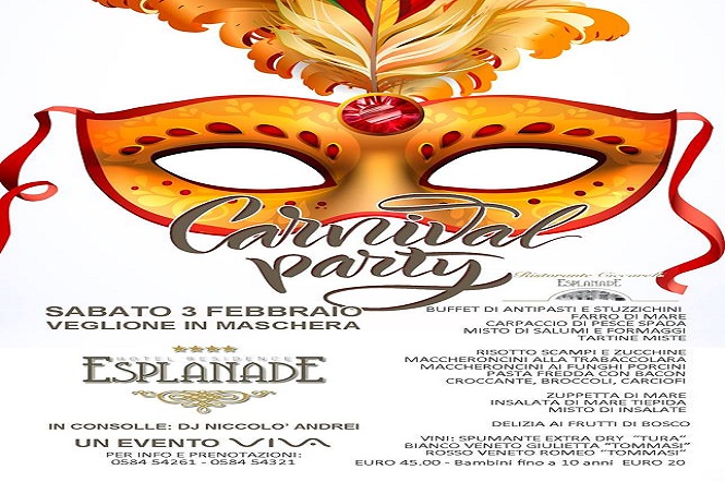 Gran Veglione di Carnevale con Viva all'Esplanade