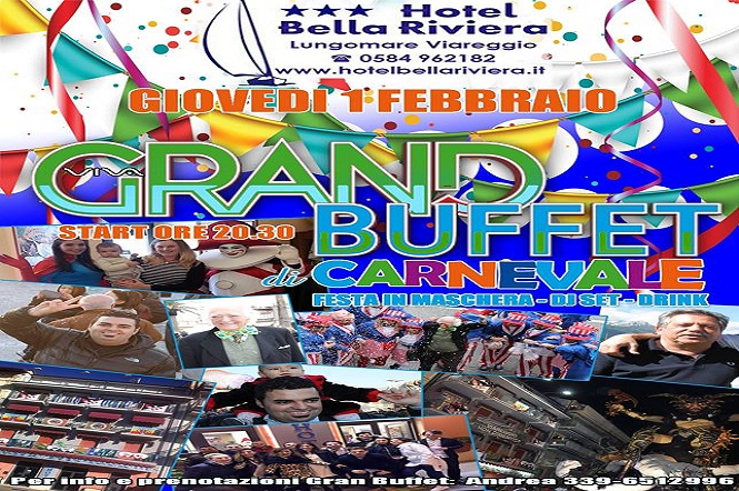 Gran Buffet di Carnevale all'Hotel Bella Riviera