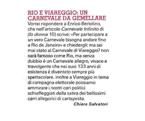 Rio e Viareggio :