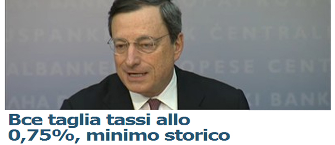 BCE taglia i tassi allo 0,75%. Buona o cattiva notizia?