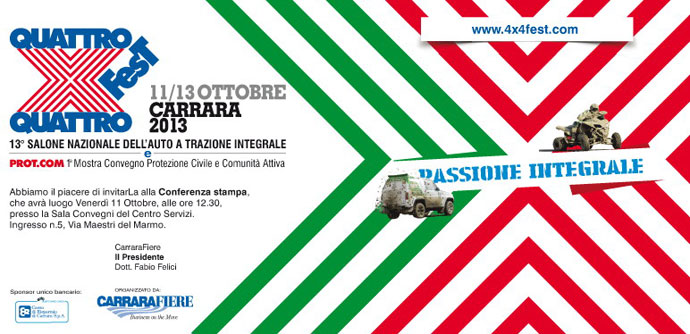 A CarraraFiere inaugura 4x4Fest