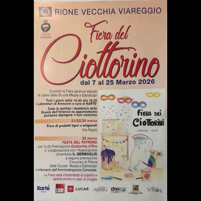 Al Rione Vecchia Viareggio torna la "Fiera del ciottorino"