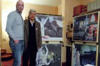 Carlo Carli incontra Marco Piagentini in vista della mostra dedicata ai disastri ferroviari di Viareggio e Santiago de Compostela