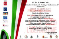 Sant'Anna di Stazzema- 25 Aprile 2016- inaugurazione della lapide e cerimonia