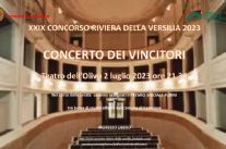 Domenica 2 luglio, concerto finale del XXIX concorso Riviera della Versilia