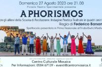 Aphorismos il nuovo spettacolo di Federico Barsanti al Mosaica domenica ore 21,00