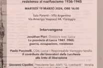 Duilio Balduini e la resistenza Lucchese al nazifascismo al centro di un incontro a Villa Argentina