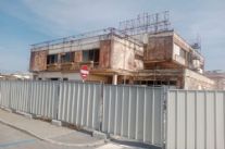 Lavori in corso all'ex Arlecchino