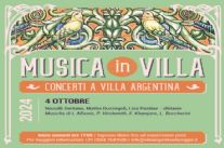 Torna la rassegna "Musica in Villa - concerti a Villa Argentina"