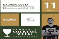 Grande exploit per Maurizio Costa che stasera a Firenze presenterà il suo nuovo cocktail