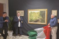 Stazzema, presentato il quadro "Il sole a Seravezza di Filadelfo Simi