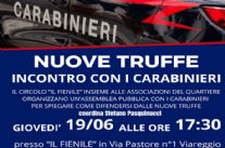 Difendersi dalle truffe: incontro al Fienile con i Carabinieri