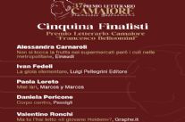 Premio Letterario Camaiore, svelata la Cinquina dei Finalisti