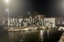 Viareggio Ultras, uno striscione per ricordare Anthony