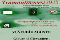 Domani a Villa Argentina torna "Tramontiinversi con Giovanni Giovannetti