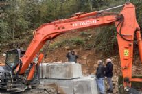 Iniziati i lavori per il ripristino del versante franato in via della Torre a Metato