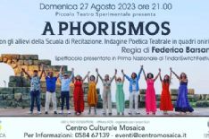Aphorismos il nuovo spettacolo di Federico Barsanti al Mosaica domenica ore 21,00