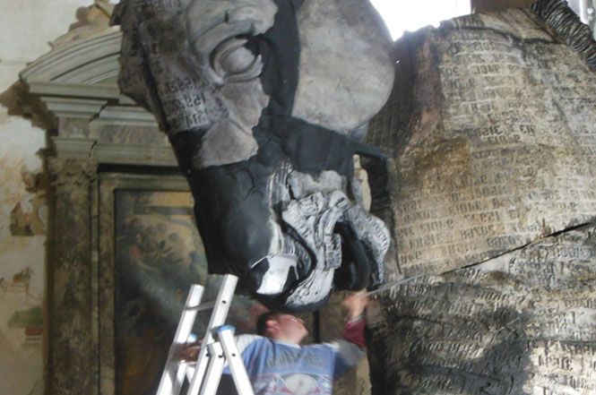 Vista previa de la escultura de Gustavo Aceves 