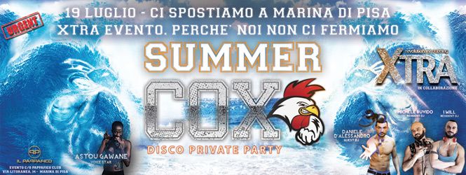 Andiamo a Marina di Pisa: non ci fermiamo! I due staff degli eventi gay più cool di Torre del lago questo sabato si spostano!