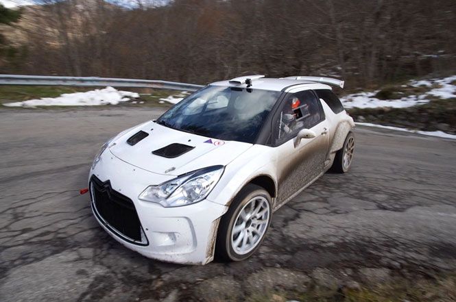 Ciavarella-Michi in gara al rally de il ciocco con la nuova citroen ds3 r5