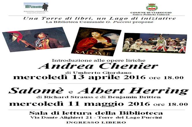Gli incontri della Biblioteca "Puccini" di Torre del Lago?