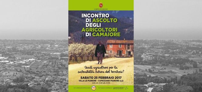 Incontro di ascolto degli agricoltori di Camaiore: il 25 febbraio giornata di studio a Villa Le Pianore