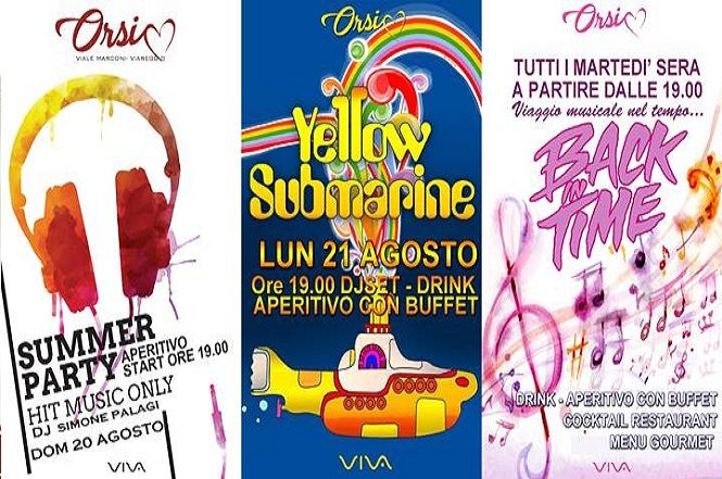 Eventi e un viaggio in regalo con Viva al Bar Orsi