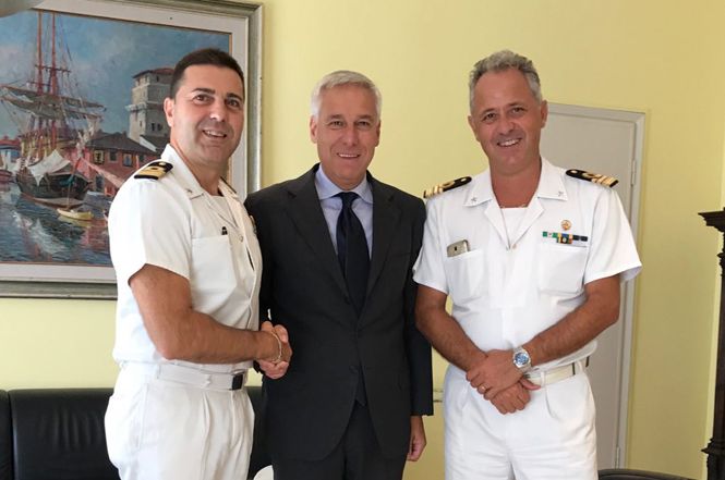 Incontro tra il sindaco Del Ghingaro e i comandanti Oddone e Calvelli