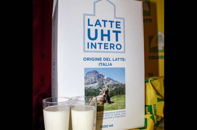 Latte e prodotti lattiero caseari con etichetta made in Italy
