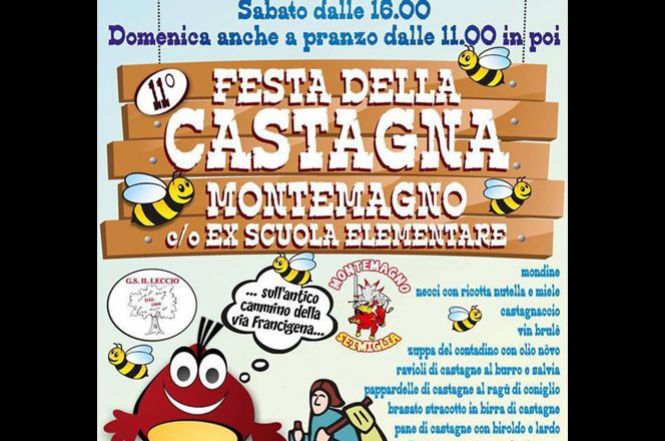 A Montemagno arriva la Festa della Castagna