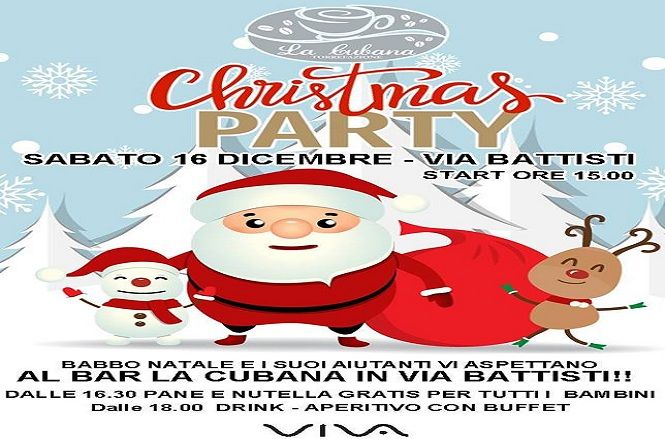 Christmas Party al Bar La Cubana...vivi con Viva la magia del Natale