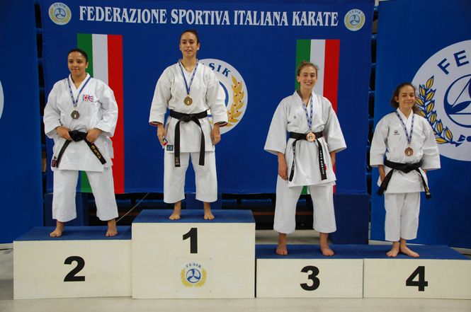 Guernelli Gheila campionessa italiana di karate
