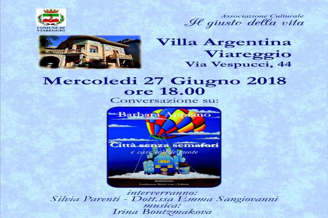 A Viareggio incontro con la scrittrice Barbara Appiano