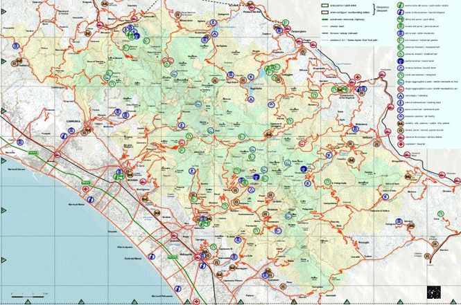 Una nuova mappa turistica per il Parco delle Alpi Apuane.
