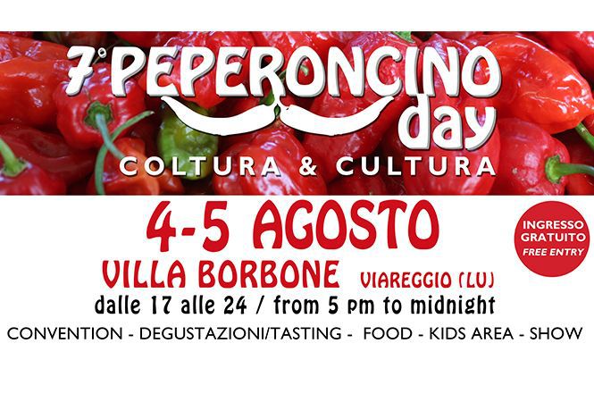 7° Peperoncino Day®: sabato 4 e domenica 5 agosto Viareggio torna ad essere la Capitale del Peperoncino