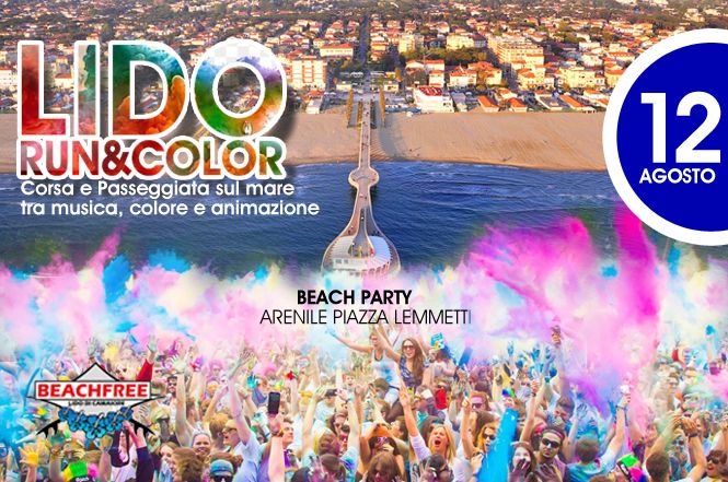 Domenica 12 agosto Lido di Camaiore si colora con la terza edizione della Lido Run & Color