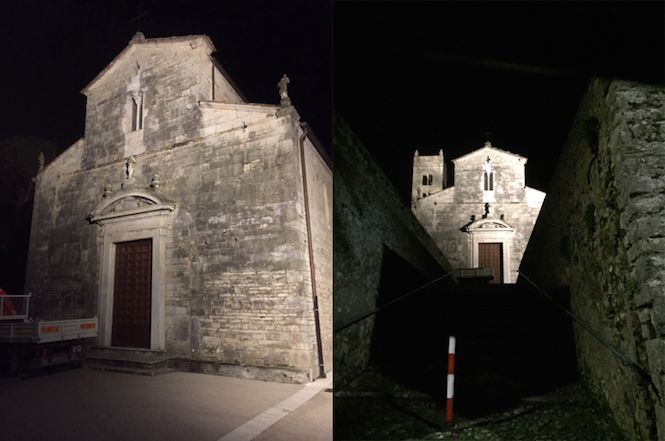 Nuova illuminazione alla Pieve di Camaiore