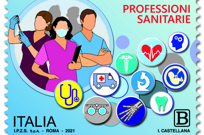 Emesso nuovo francobollo dedicato alle professioni sanitarie