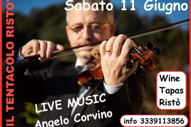 Sabato 11 Giugno, performance live di violino al Tentacolo Ristò