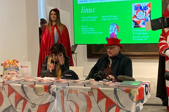 Alla Gamc, taglio del nastro della Mostra dedicata a Linus