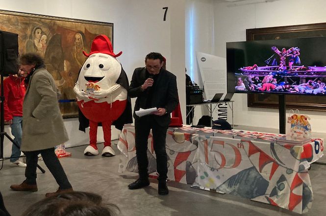 Mascagni ringrazia Burlamacco per l'allestimento dell'opera lirica "le Maschere"