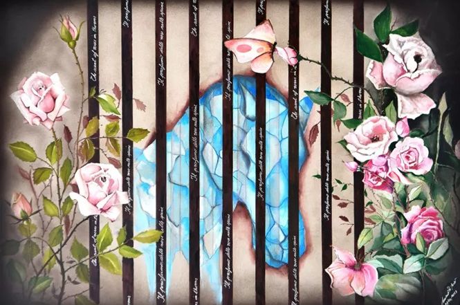 1° categoria - Il profumo delle rose nelle spine di Carlo e Lorenzo Lombardi: bozzetto e descrizione