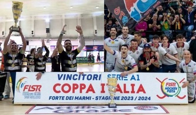 Coppa Italia di hockey: trionfano il Forte dei Marmi in A1 e il Cgc Viareggio in A2