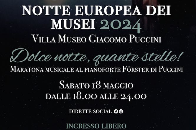 Sabato maratona musicale alla Villa Museo Giacomo Puccino