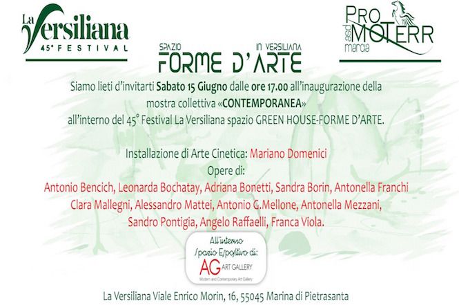 In Versiliana apre lo spazio "Forme d'arte" con la mostra "Contemporanea