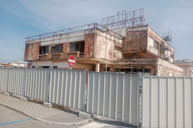 Lavori in corso all'ex Arlecchino