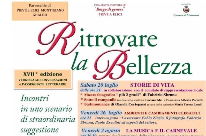 Torna “Ritrovare la bellezza” conversazioni e passeggiate letterarie in collina