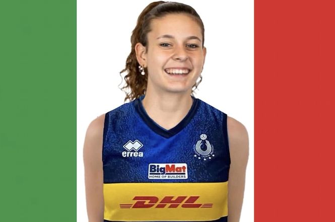 La giovane pallavolista Layla Viti dello Jenco ai Mondiali under 17