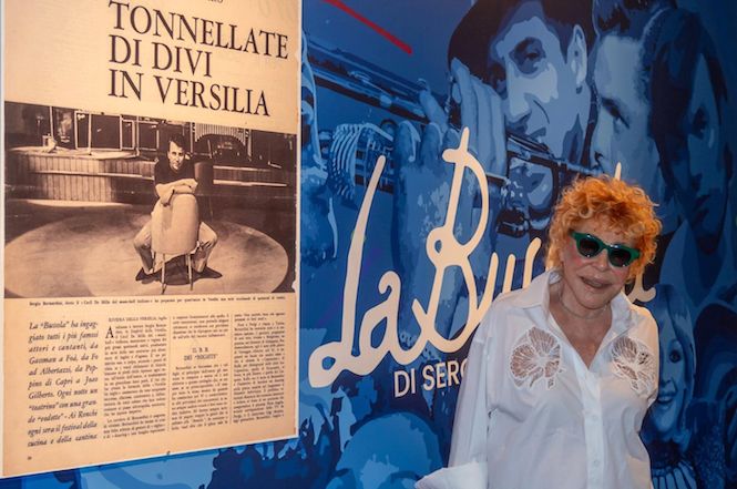 Ornella Vanoni, Dori Ghezzi e Mara Moinchi in visita alla mostra sulla Bussola