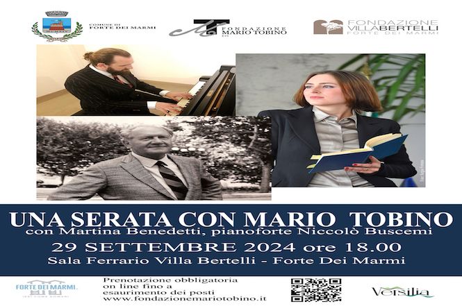 "Una serata con Mario Tobino" con Martina Benedetti e Niccolò Buscemi
